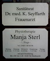 Physiotherapie Sterl Altenburg Praxisräume